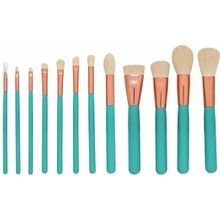 Mimo Makeup Brush Set Turquoise 12 ks sada štetcov