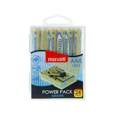 Алкални батерии MAXELL LR03 1, 5V AAA 24 бр. блистер PVC case (ML-BA-LR03-24PK)