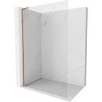 Mexen Kioto-X L преграда за душ Walk-in 120 x 200 см, прозрачна 10 мм, четкана мед - 800-120-107-65-00-X (800-120-107-65-00-X)