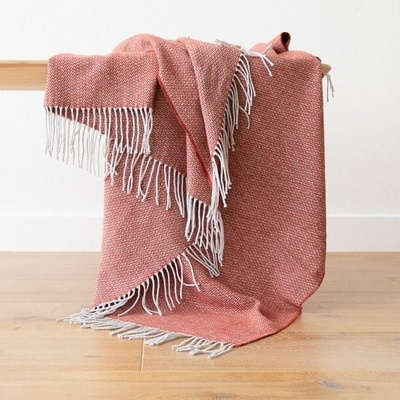 LinenMe Terra Cota Cotton Throw Valeria 130x170