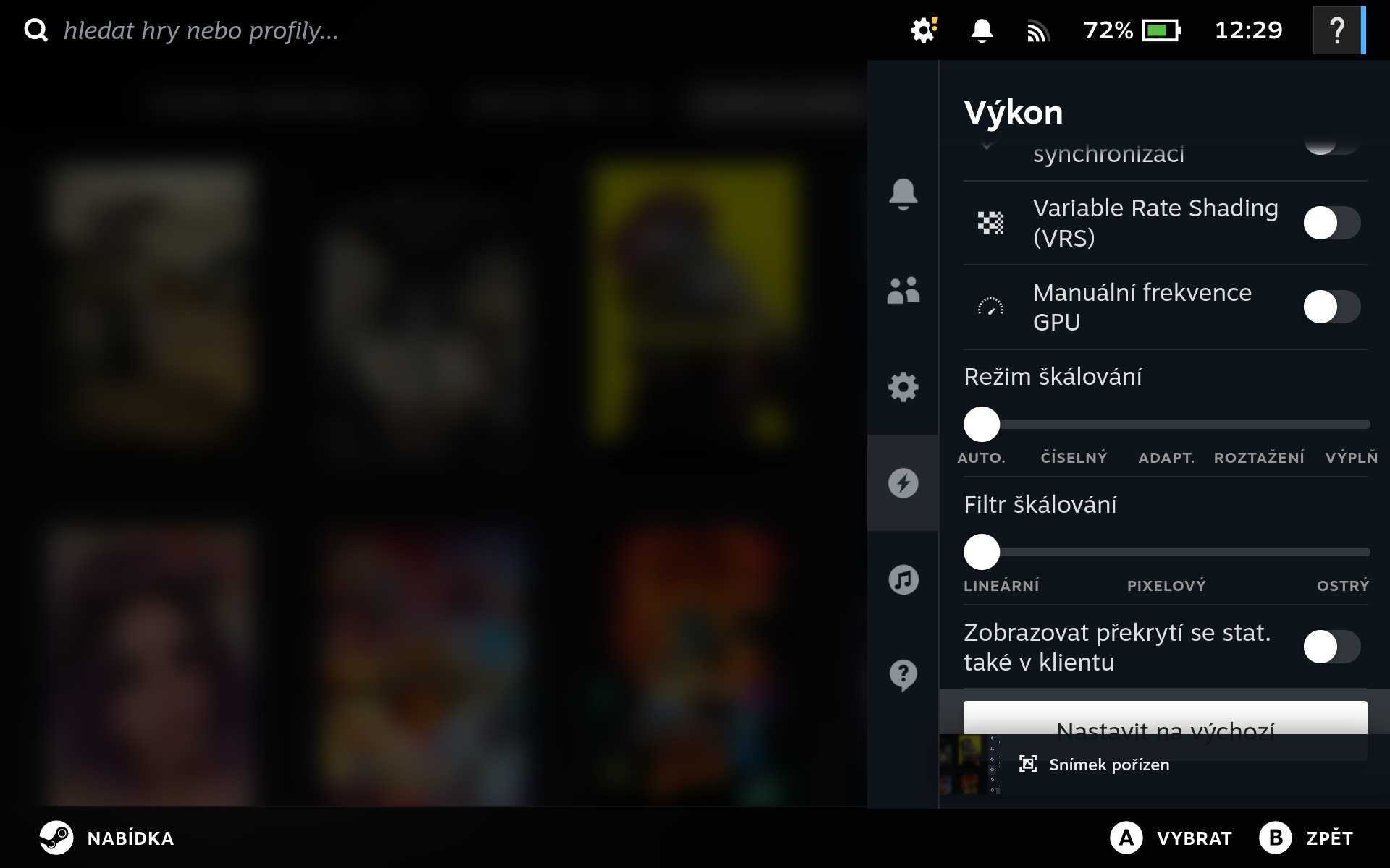 Vlastný herný režim SteamOS Podrobné nastavenie vlastného herného režimu v SteamOS