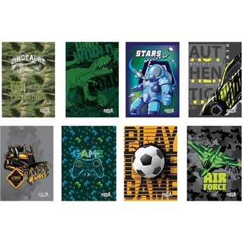 SCOOL Тетрадка scool А5 20л, тесен и широк ред - момчета