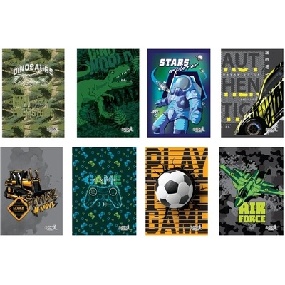 SCOOL Тетрадка scool А5 20л, тесен и широк ред - момчета