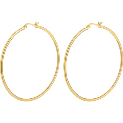 Olivie strieborné kruhy gold 7078