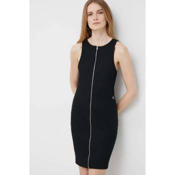 Calvin Klein Рокля Calvin Klein Jeans в черно къс модел с кройка по тялото (J20J220745.PPYX)