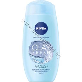 Nivea Душ гел Nivea Clay Fresh Blue Agave & Lavander, p/n NI-83637 - Дълбоко почистващ душ гел с глина и аромат на синьо агаве и лавандула (NI-83637)