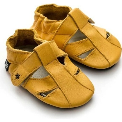 Liliputi Barefoot detské sandále Tiger Paws hnedé
