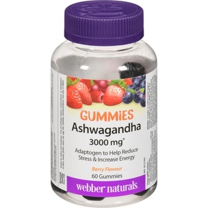 Webber Naturals Ashwagandha, 60 желирани таблетки, Webber Naturals (3958 WN)