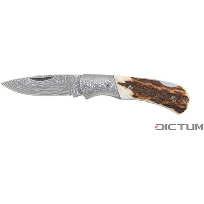 Dictum 719752 - Folding Knife Suminagashi, Stag Horn, Small