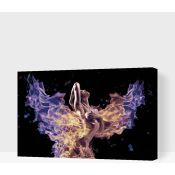 Vymalujsisam Maľovanie podľa čísiel Dievča v plameňoch