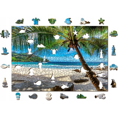WOODEN CITY Dřevěné Pláž na Paradise Island Karibské moře 2v1 EKO 505 dílků