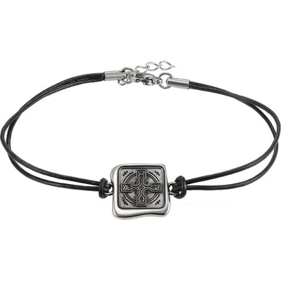 Free Style náramek z chirurgické oceli a kůže BSS870ST