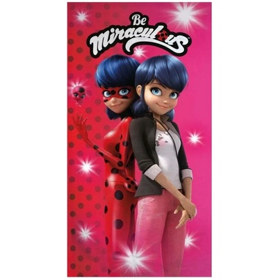 Aymax plážová osuška z mikrovlákna Kouzelná Beruška Miraculous Ladybug 70 x 140 cm
