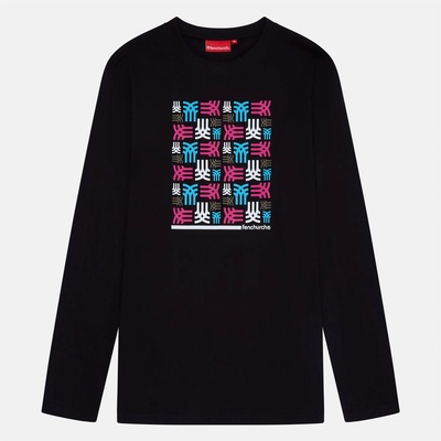 Fenchurch Тениска Fenchurch Men's Goulston Long-Sleeve T-Shirt - Black