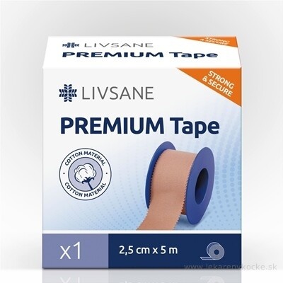 PXG Pharma GmbH LIVSANE Fixačná páska Premium béžová 2,5 cm x 5 m 1 ks
