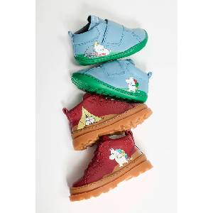 Camper боти с връзки за деца от кожа Brutus TWS FW by Moomin (K900291.TWS.Moomin)
