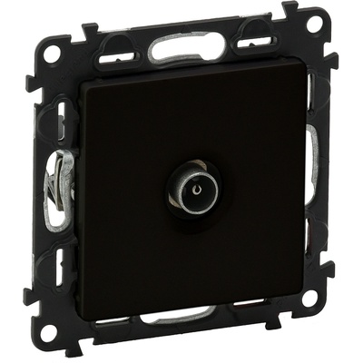 Legrand Мъжки TV контакт (1, 5 dB) Legrand Valena Life, черен (756351L)