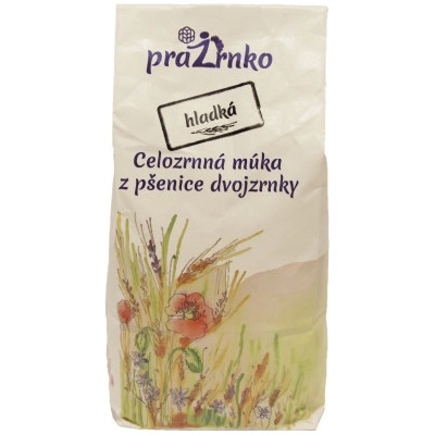 Prazrnko Celozrnná hladká múka z dvojzrnky 1 kg