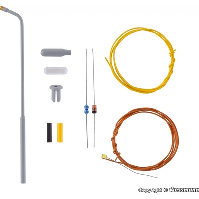 Viessmann TT Lampa pouliční stožárová 71 mm, stavebnice 6922