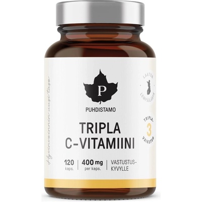 Puhdistamo Triple Vitamin C 120 kapslí