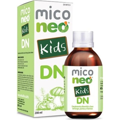 Neovital Health Miconeo DN Kids sirup pre deti s extraktom z hlivy shiitake a korálovca ježovitého + acerola 200 ml