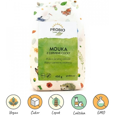 Probio Múka z červenej šošovice bio 450 g