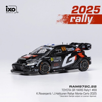 Toyota GR Yaris Rally1 Rally Monte Carlo 2025 69 Rovanperä Halttunen IXO 1:43
