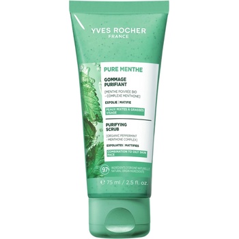 Yves Rocher Pure Menthe Почистващ ексфолиант за лице, 75 ml