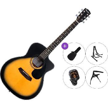 Pasadena PGC-100 Premium SET Сунбурст Джъмбо китара