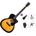 Pasadena PGC-100 Premium SET Сунбурст Джъмбо китара