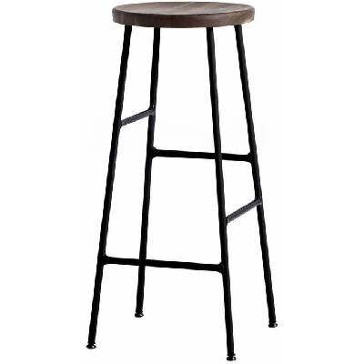 Hay Cornet High powder coated steel soft black + smoked oiled oak