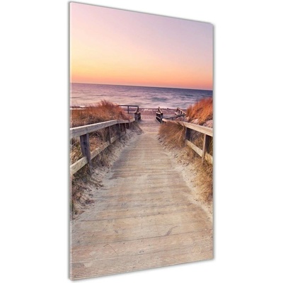 Vertikálny foto obraz sklo tvrdené Chodník na pláž 50x100 cm