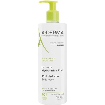 A-Derma Original Care hydratačné telové mlieko Softens and Moisturises 24h, with Pump 400 ml