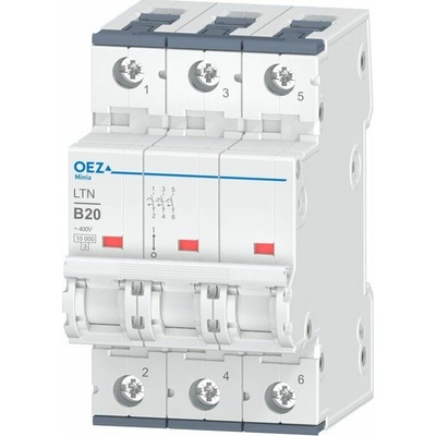 OEZ Istič LTN-20B-33P, 10 kA, 400 V, 20 A, LTN-20B-3