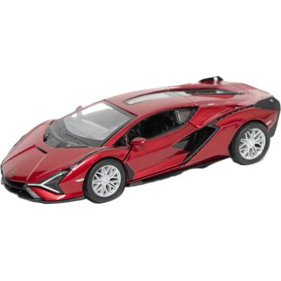 Kinsmart Метална количка Kinsmart - Lamborghini Sián FKP 37, 1: 36, бордо (53129)