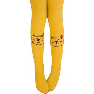 Gatta Dívčí vzorované punčocháče Kočička žluté – Zbozi.Blesk.cz