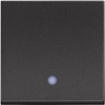 BTicino Бутон с LED индикация 2 мод. 10A цвят Черен /блистер/ Classia - RG4005M2L (RG4005M2L)