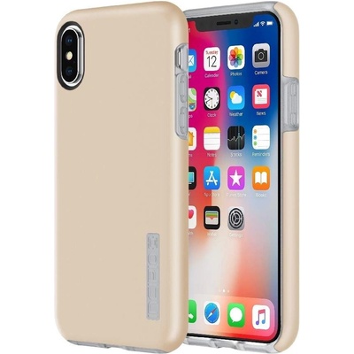 Incipio DualPro - удароустойчив хибриден кейс за iPhone XS, iPhone X (шампанско)