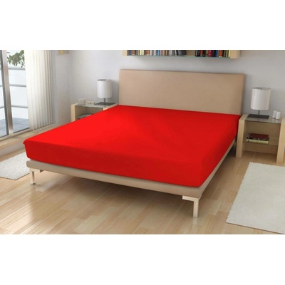 Polášek Jersey prostěradlo červené bavlna 60x120