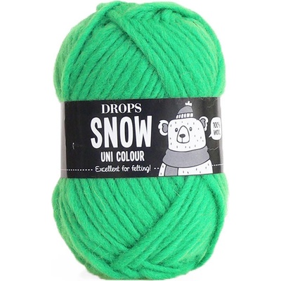 Příze DROPS Snow uni color 103 - zelený papoušek