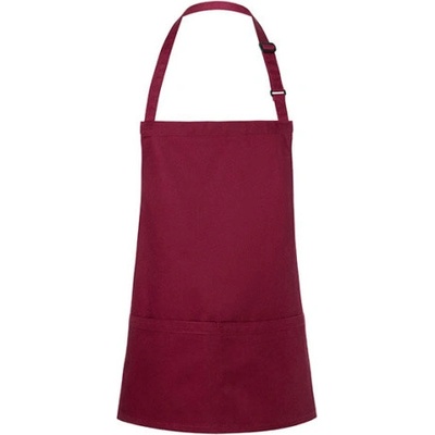 Karlowsky Krátká gastro zástěra KY123 Bordeaux 75x60cm