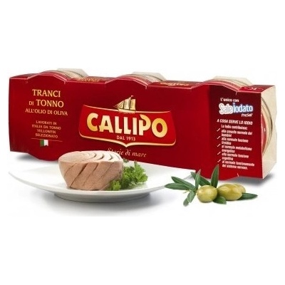 Callipo Tranci di Tonno all’olio di oliva 3 x 80 g
