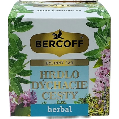 Bercoff Herbal Hrdlo dýchacie cesty bylinný čaj 10 x 1,5 g