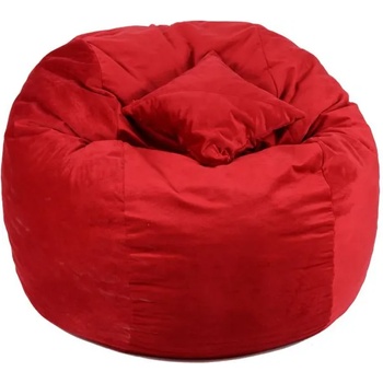 Image 1 of PUFRELAX Комплект, Барбарон и декоративна възглавница 800л. , King Size XL - Red Diamond, Перящ се калъф, Трансформира се в легло, Пълнеж с микс от мемори пяна и дунапрен, Гама Plush honey, 8221 (PUF-M-KPXL-PH-REDM)