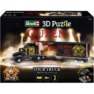  Пъзел, Revell, Камион и ремарке QUEEN 3D, 128 части (R00230)
