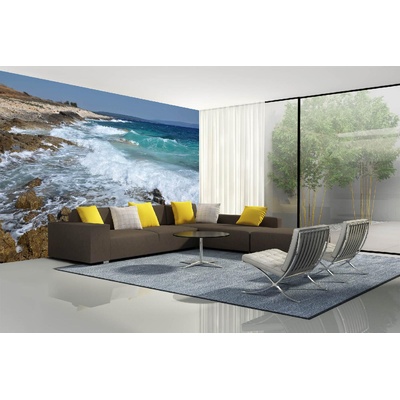 DIMEX ART Самозалепваща се флизелинова фототапета скалист бряг 375 x 250 см