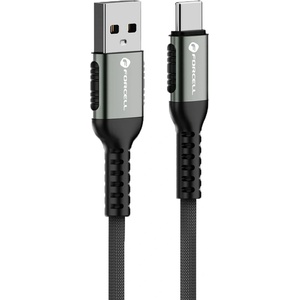Forcell Кабел Forcell F-Energy C256, USB-A към Type-C, QC4.0 PD, 3A, 66W, 3m, черен