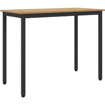 vidaXL Маса Дъб 100 x 50 x 76, 5 см Инженерна дървесина и стомана (873779)