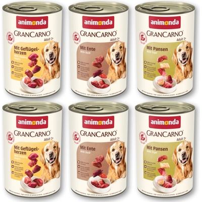 Animonda GranCarno Adult mix 2 3 druhy 24 x 400 g