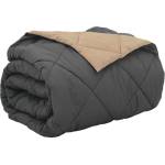 Pure Line Home Зимна двулицева олекотена завивка Color Comfort с полиестерен пълнеж, 300 г/м2, в антрацит и таупе